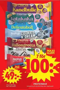 ICA Maxi Propud proteinbar erbjuda