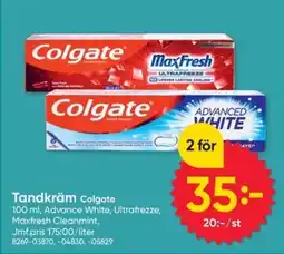 DollarStore Colgate tandkräm erbjuda