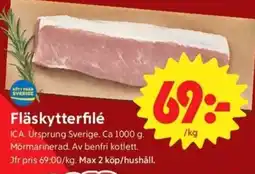 ICA Nära Ica fläskytterflé erbjuda