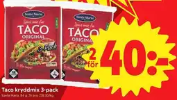 ICA Nära Santa Maria taco kryddmix erbjuda