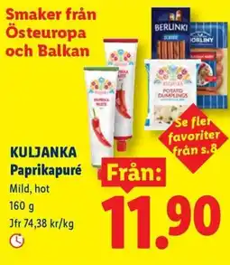 Lidl Kuljanka Paprikapuré erbjuda