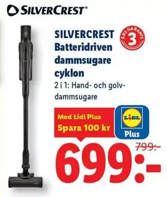 Silvercrest batteridriven dammsugare cyklon