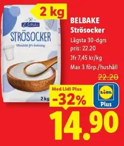 Lidl Belbake strösocker erbjuda