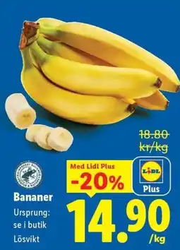 Lidl Bananer erbjuda