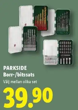Lidl Parkside borr-/bitssats erbjuda