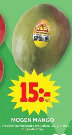 ICA Maxi Mogen mango erbjuda