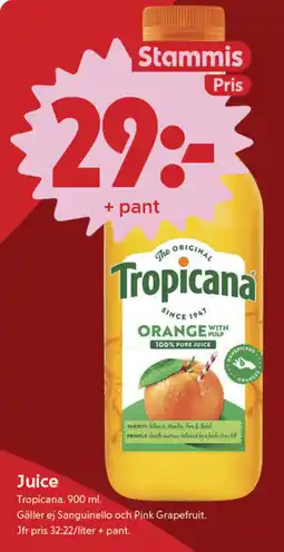 ICA Nära Tropicana juice erbjuda