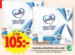 ICA Maxi Lotus hushållspapper erbjuda