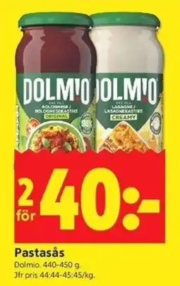 ICA Kvantum Dolmio pastasås erbjuda