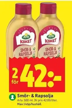 ICA Kvantum Arla Smör- & Rapsolja erbjuda