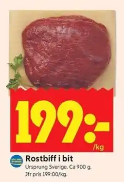 ICA Kvantum Rostbiff i bit erbjuda