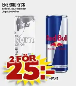Din Mat Red Bull energidryck erbjuda