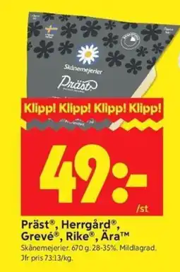 ICA Kvantum Präst, Herrgård, Grevé, Rike, Åra erbjuda