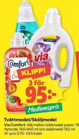 Coop Via/Comfort erbjuda
