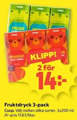 Coop Coop frukt dryck erbjuda
