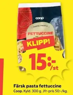 Coop Coop fettuccine erbjuda