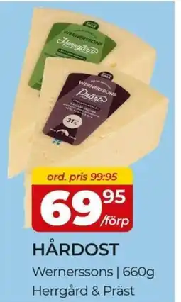 Matrix Butikerna Wernerssons hårdost erbjuda