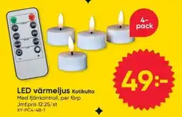 DollarStore Led varmeljus kotikulta erbjuda