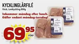 Din Mat Kycklinglårfile erbjuda