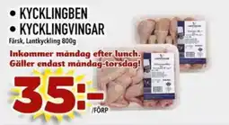 Din Mat Kycklingben kycklingvingar erbjuda