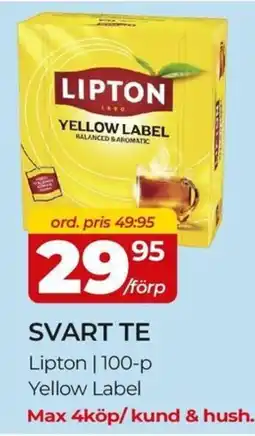 Matrix Butikerna Lipton svart te erbjuda