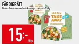 Matdax Findus Couscous med ost & mango i currysås erbjuda