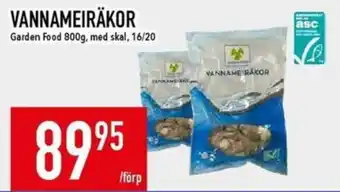 Matdax Vannameiräkor erbjuda