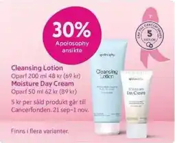 ICA Maxi Apolosophy cleansing lotion moisture day cream erbjuda