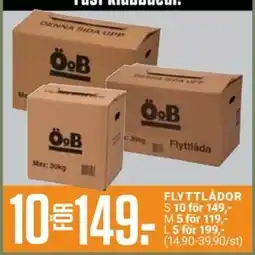 ÖoB ÖoB flyttlåda erbjuda
