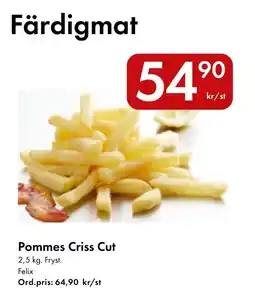 Snabbgross Felix Pommes Criss Cut erbjuda
