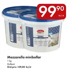 Snabbgross Galbani mozzarella minibollar erbjuda