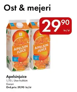 Snabbgross Apelsinjuice erbjuda