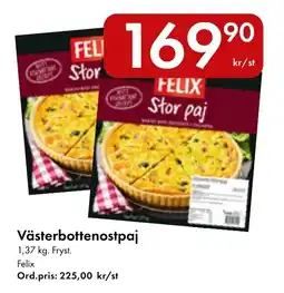 Snabbgross Felix västerbottenostpaj erbjuda