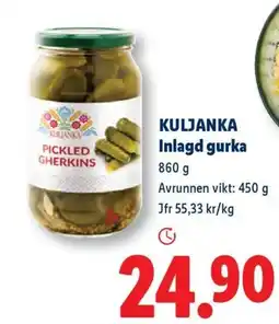 Lidl Kuljanka pickled gherkins erbjuda