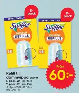 DollarStore Swiffer duster refills erbjuda