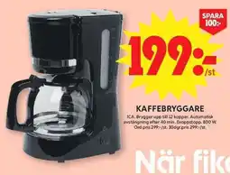 ICA Maxi Ica kaffebryggare erbjuda