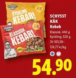 Lidl Schysst Käk Kebab erbjuda