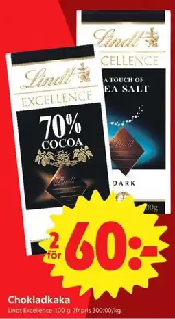 ICA Nära Lindt Chokladkaka erbjuda