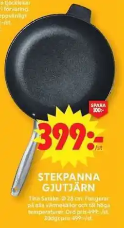 ICA Maxi Tina Satake steckpanna gjutjärn erbjuda