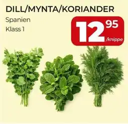 Matrix Butikerna Dill/mynta/koriander erbjuda