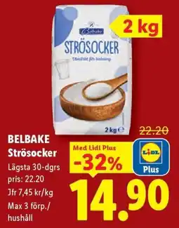 Lidl Belbake strösocker erbjuda