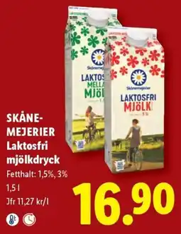 Lidl Skåne-mejerier laktosfri mjölkdryck erbjuda