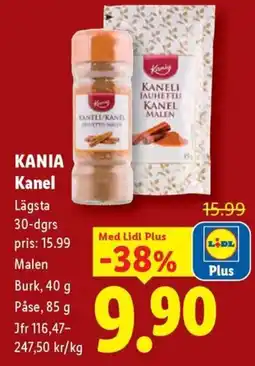 Lidl Kania kanel erbjuda