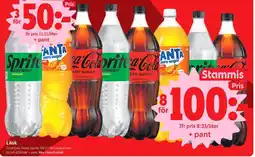 ICA Nära Läsk Coca-Cola, Fanta, Sprite erbjuda