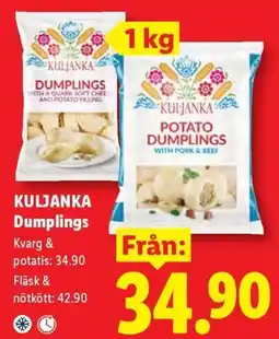 Lidl Kuljanka Dumplings erbjuda