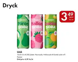 Snabbgross Premier läsk erbjuda