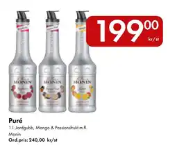 Snabbgross Monin Puré erbjuda