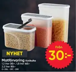 DollarStore Kotikulta Matförvaring erbjuda