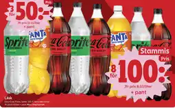 ICA Nära Coca-Cola, Fanta, Sprite erbjuda