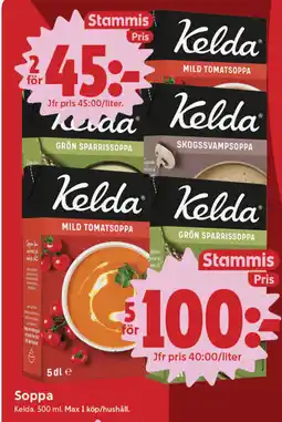ICA Nära Kelda soppa erbjuda